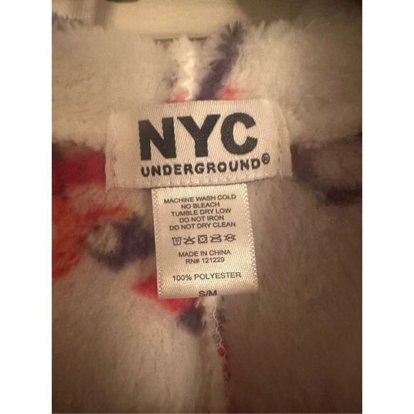 NYC Underground Womens Christmas holiday size s/m Comfy Sleepwear One-Piece Paja - Picture 4 of 5